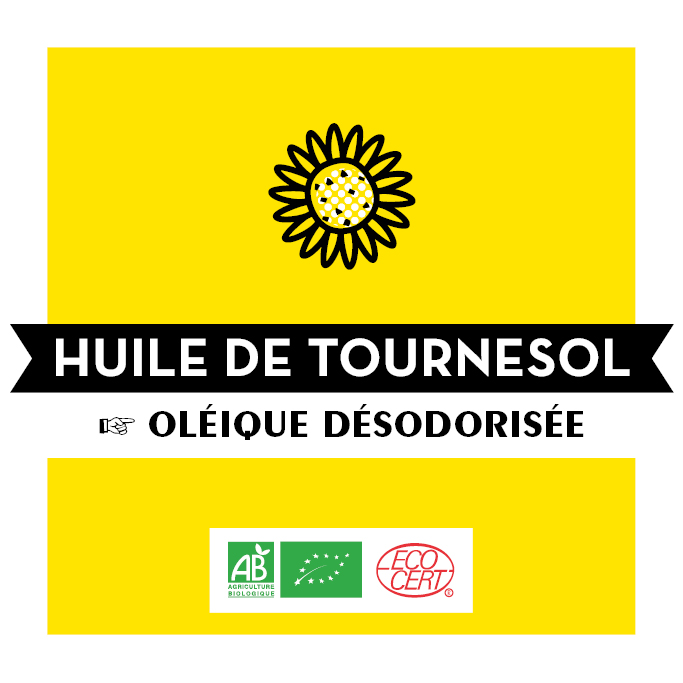 Huile de Tournesol Désodorisée - Bio - BIB10L