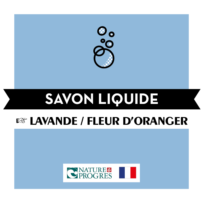 Savon liquide – Lavande fleur d’oranger - BIB10L