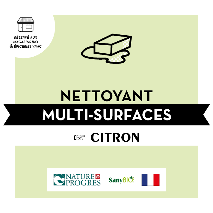 Nettoyant Multi-Usage - Citron - SanyBio - BIB10L