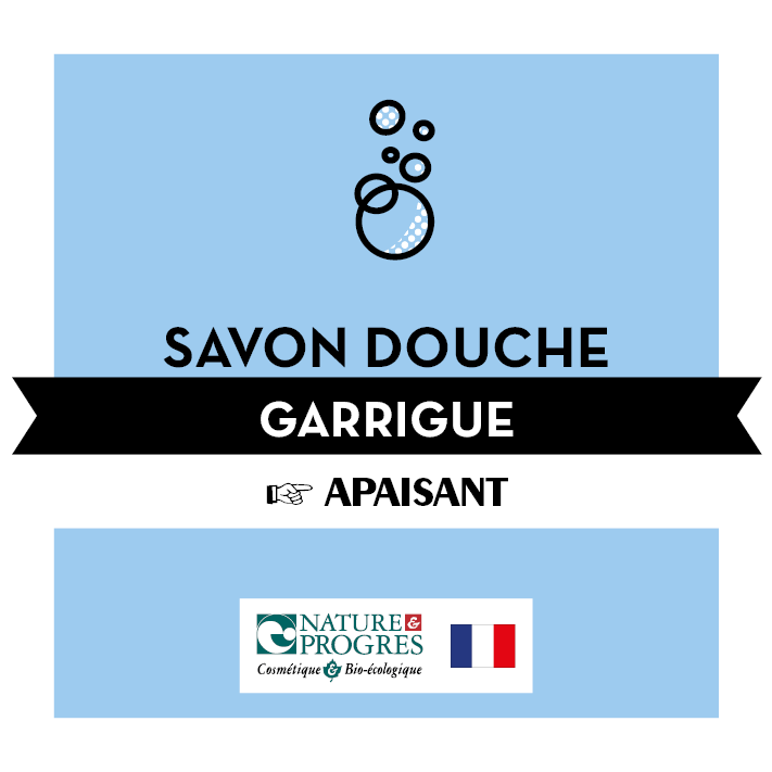 Savon douche Apaisant - Garrigue - BIB10L