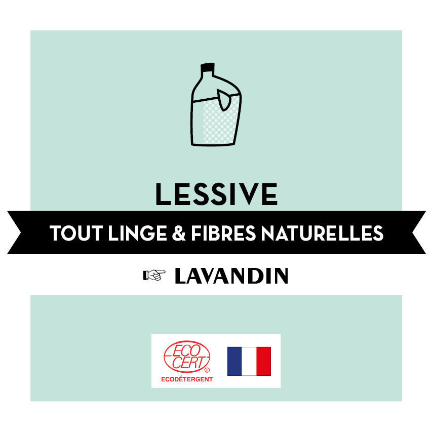 Lessive liquide tout linge et fibres naturelles lavandin - BIB10L - Eco Detergent