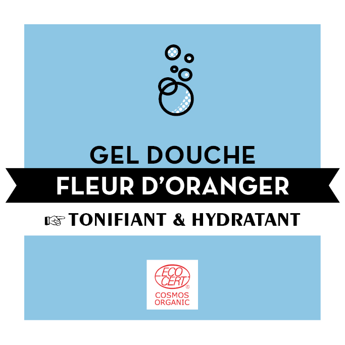 Gel douche fleur d'oranger - Tonifiant et hydratant - BIB10L